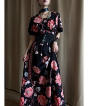 Made in Sweden pink floral dress-4843-8