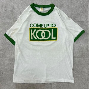 希少　USA製　70s KOOL タバコ　リンガーT Tシャツ　半袖　L 緑　白