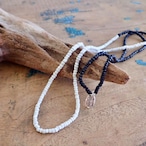 Mandi/マンディ 2Tone Necklace(XS Beads/60cm)(Black×White)