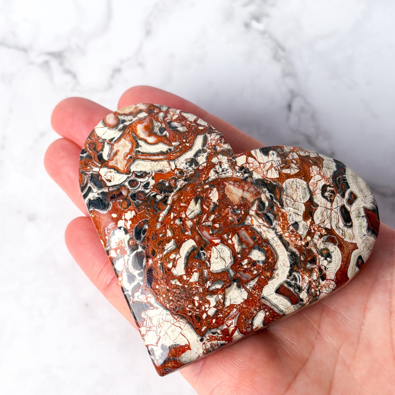 マネーアゲート ハート ＊ Money Agate ＊ 天然石