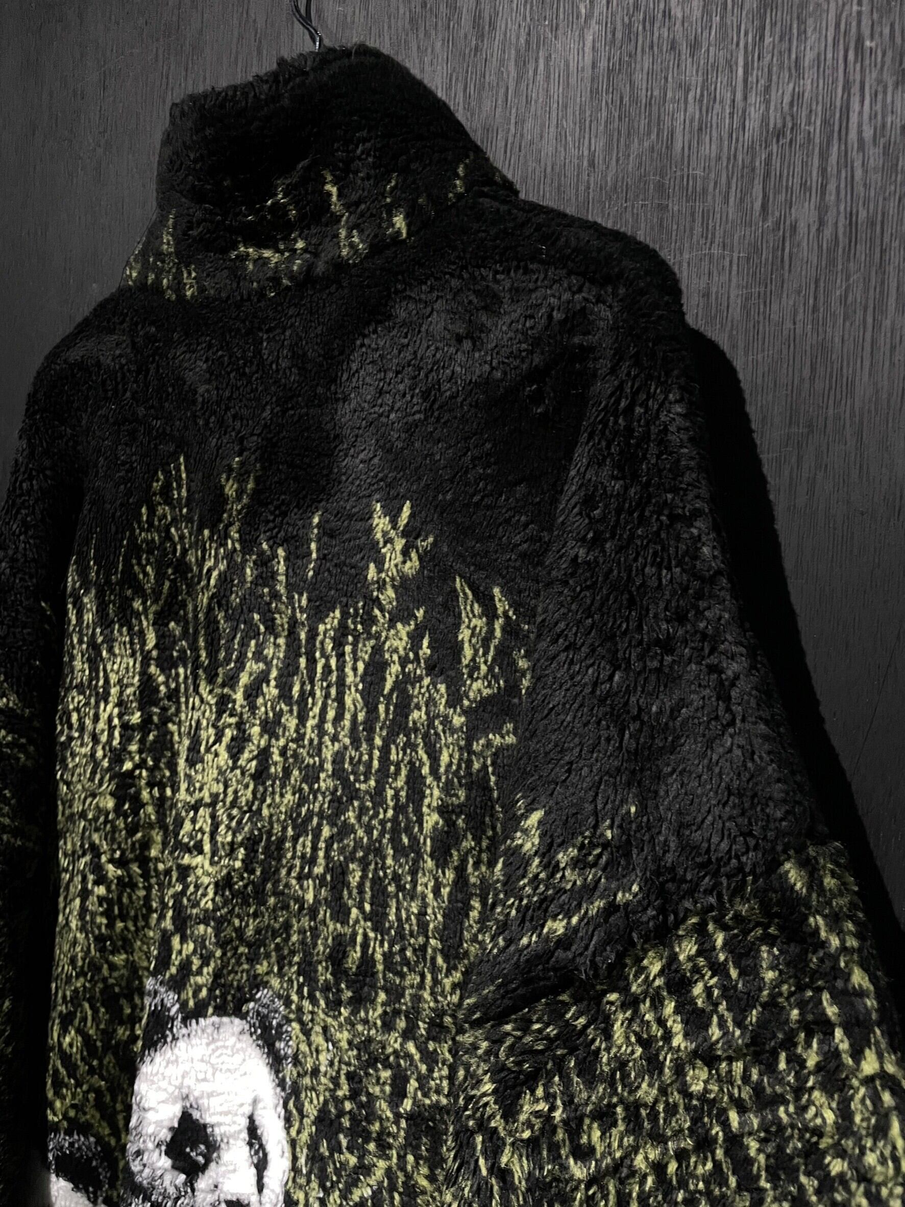 レア 90s MAZMANIA 肌寒い 鹿 fleece jacket フリース 