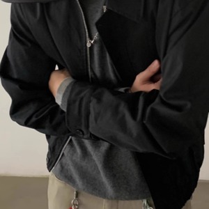 レトロカジュアルルーズブルゾン　0878