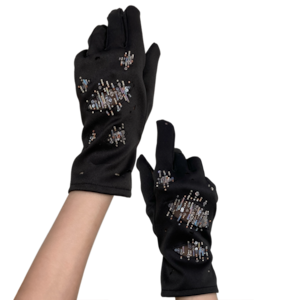 *先行予約*ビーズ刺繍・傷グローブ【HURT】BLACK