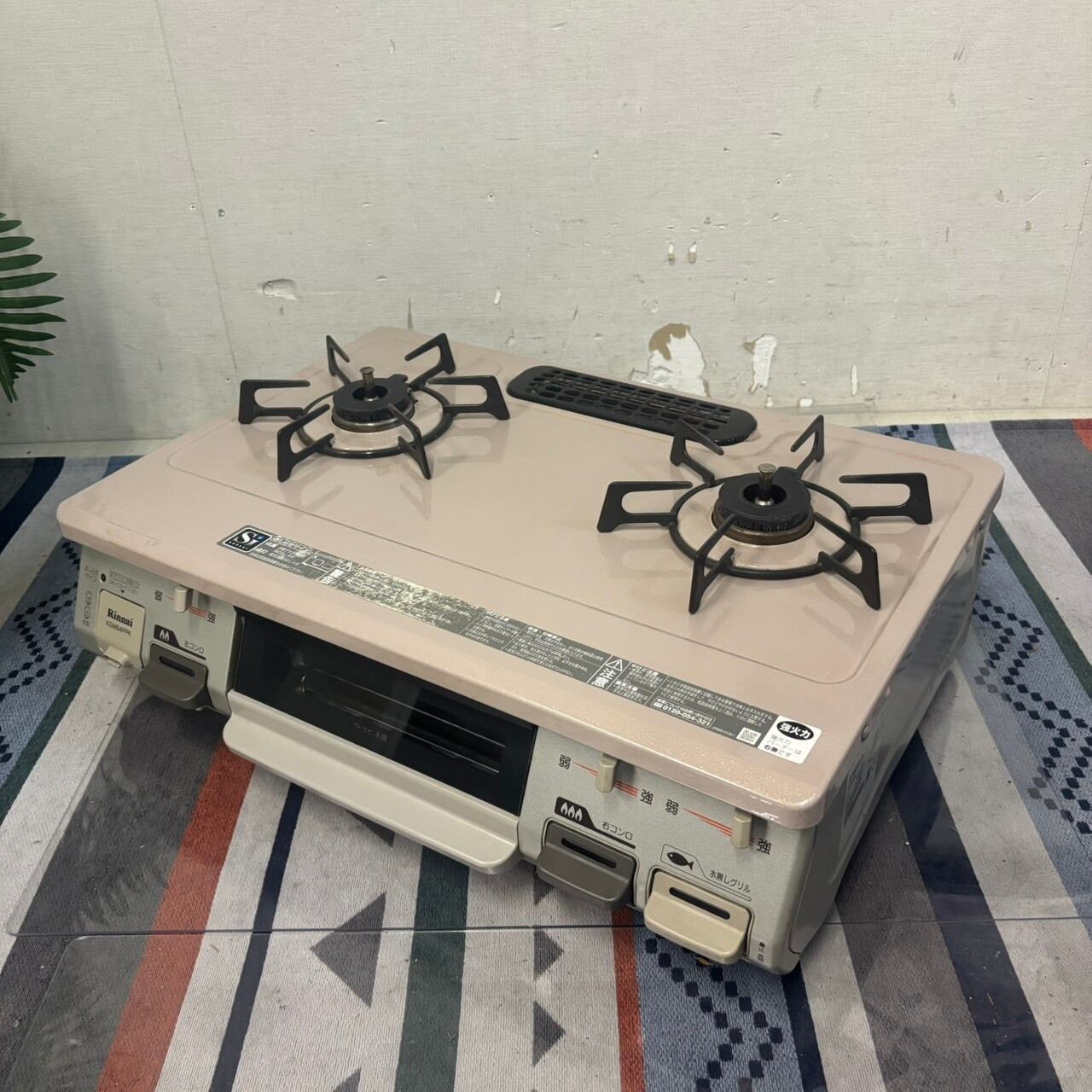 Rinnai ガスコンロ LPガス RT64JH-R 2019年製 リンナイ(Rinnai) RT64JH 