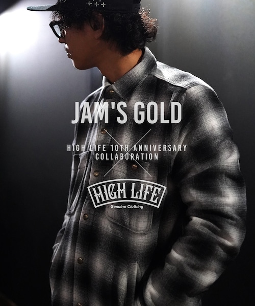 【Jam's Gold×HIGH LIFE】Ombre Shirt Jacket