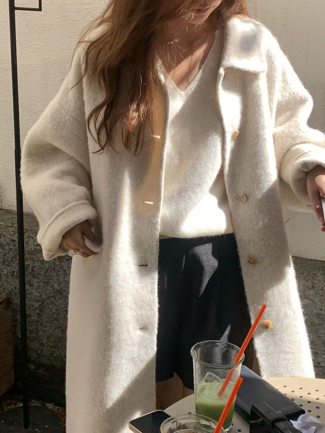 (予約) verveine / Lea alpaca handmade coat / 2color