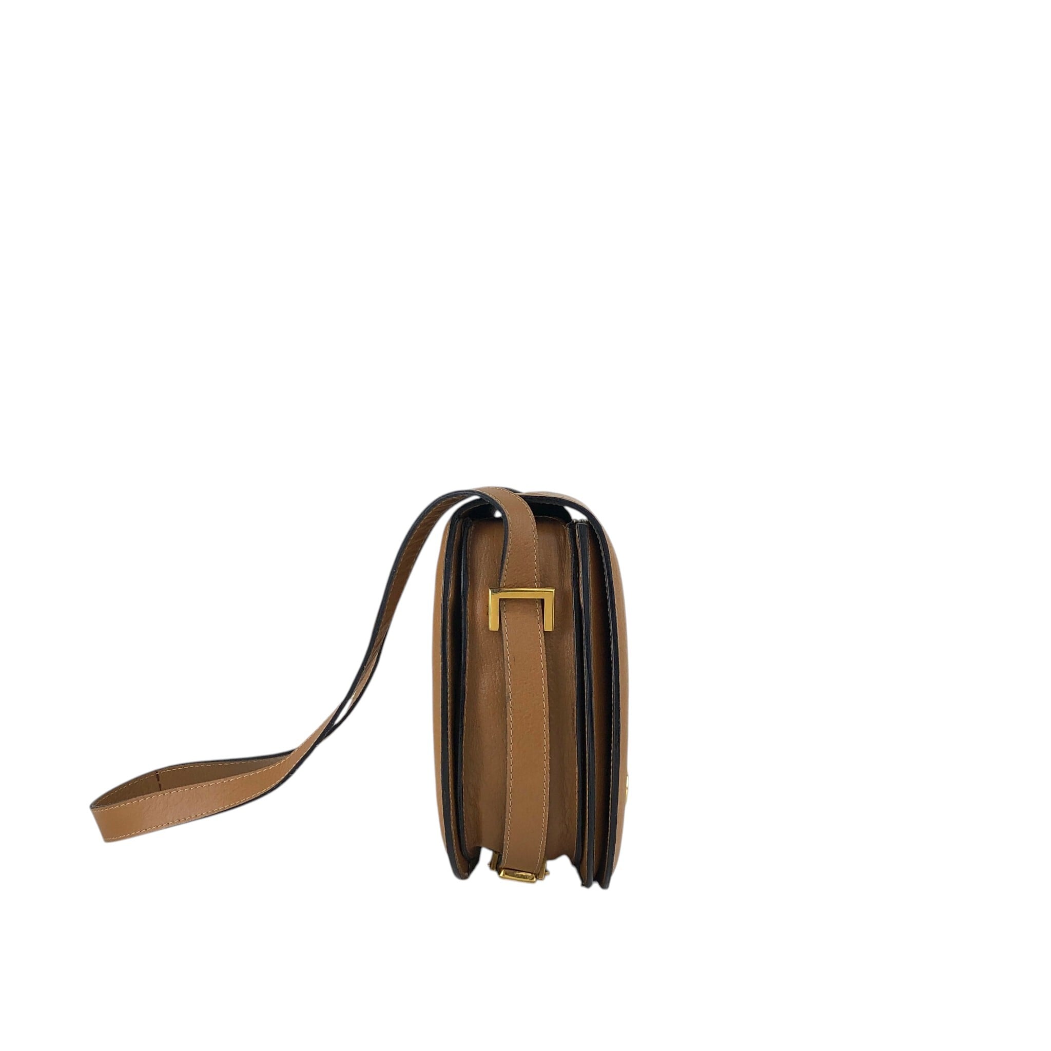 GUCCI グッチ ショルダーバッグ ブラウン GG レザー ラウンド vintage