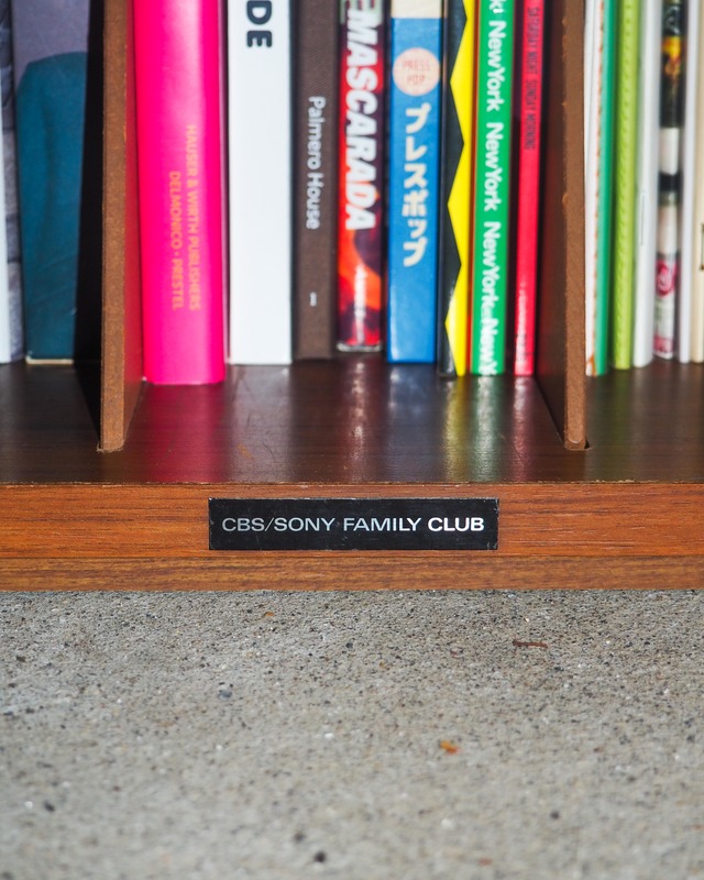 cbs sony record wooden box