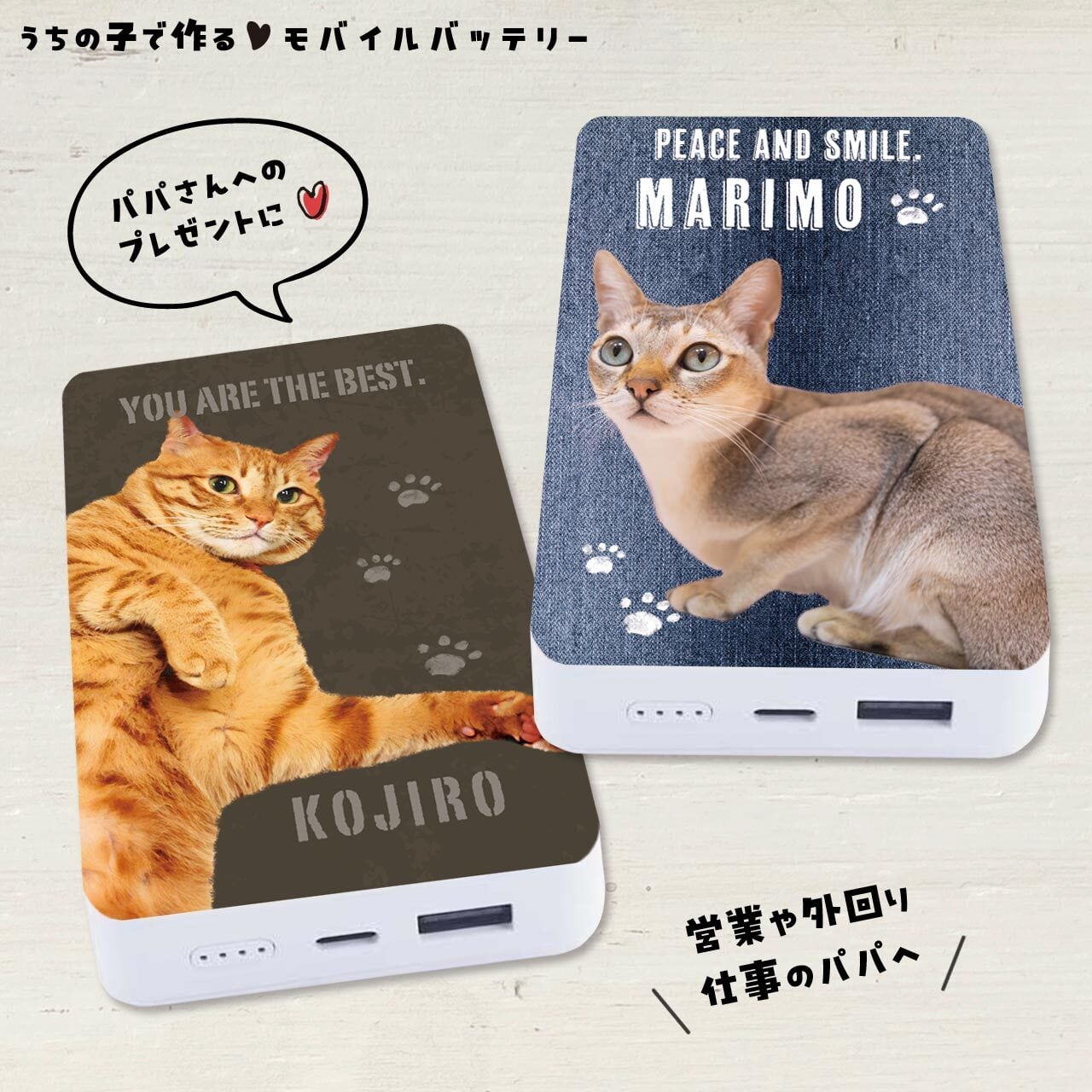愛猫モバイルバッテリー｜災害時用・アウトドア用に！PSEマーク取得