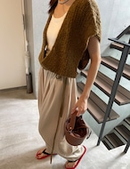 【25aw】Wool100% Cross-kinit Vest_3colors