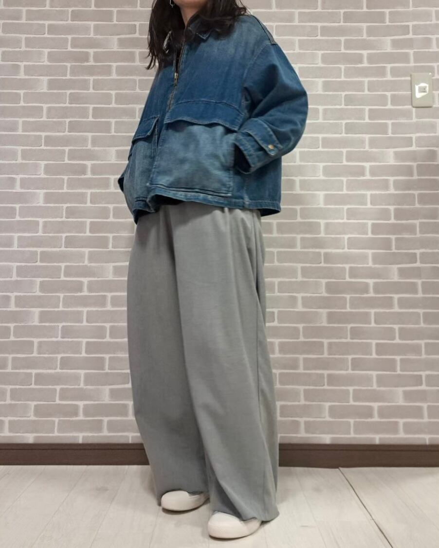 CYAN TOKYO BIGポケットデニムZIPブルゾン No.504358 ネイビー ブルー