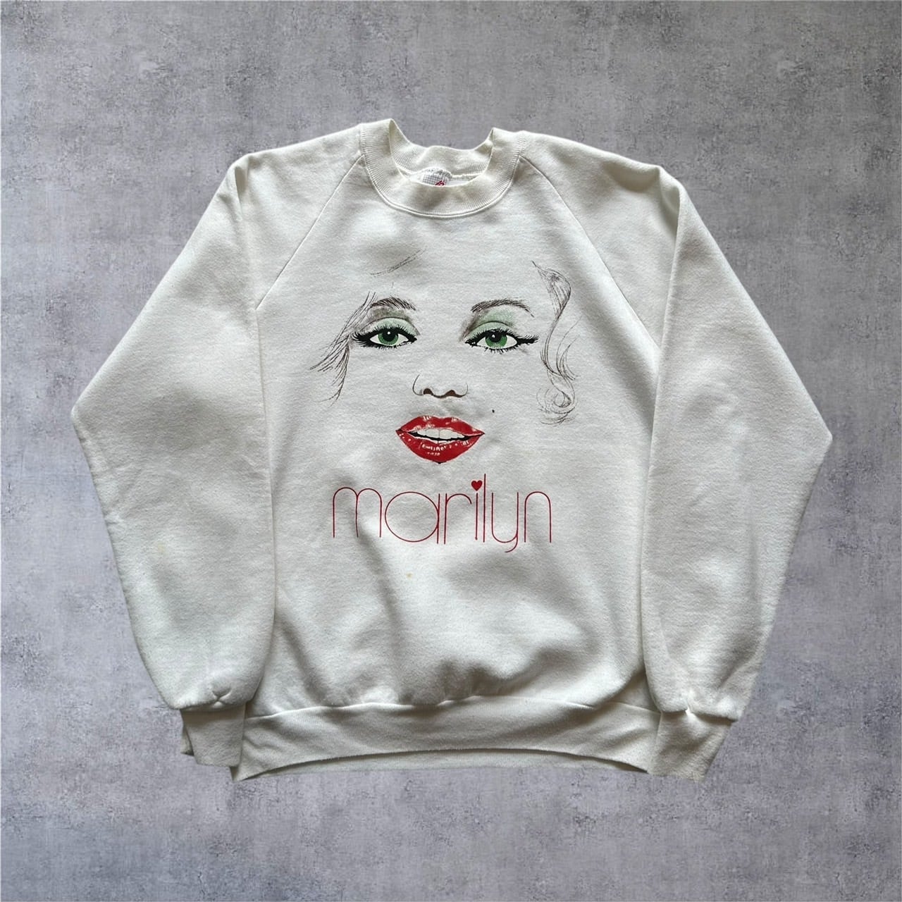 1980s Marilyn Monroe raglan sweat 【高円寺店】
