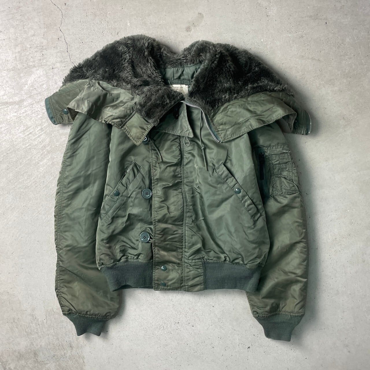 80年代 USA製 ALPHA アルファ N-2B フライトジャケット 民間品 メンズL  