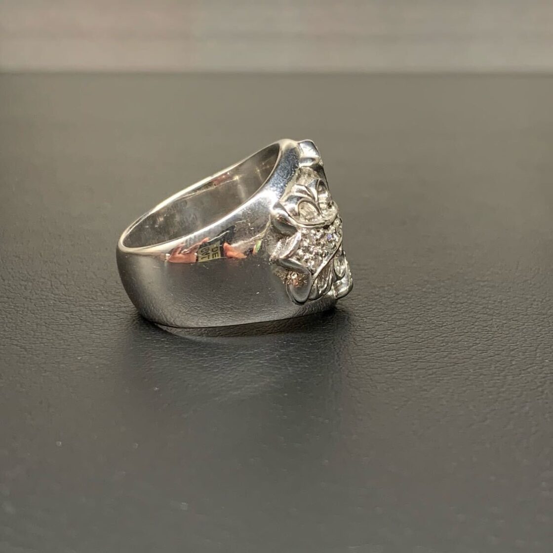 CHROME HEARTS クロムハーツ キーパーリング パヴェダイヤ ホワイト 