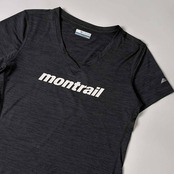 Columbia コロンビア omni-wick montrail Vネック 半袖 Tシャツ M/グレー系