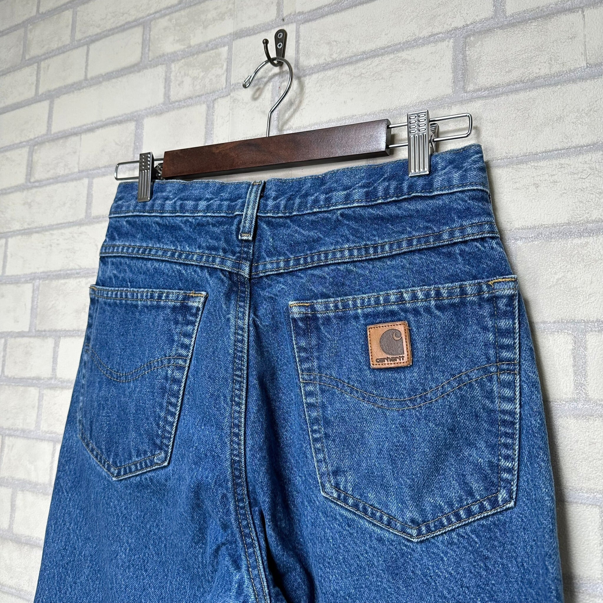 W31×L30#裾上げ済み】Carhartt デニムパンツ 革パッチ | 古着屋OLDGREEN