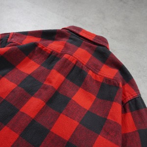 90s St.John's Bay heavy flannel shirt "made in USA" XL 古着