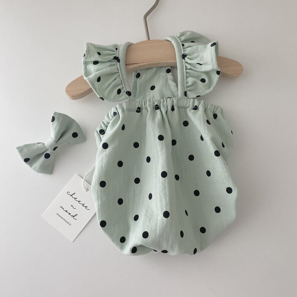 【予約】CM0031 ミントドットムードワンピース