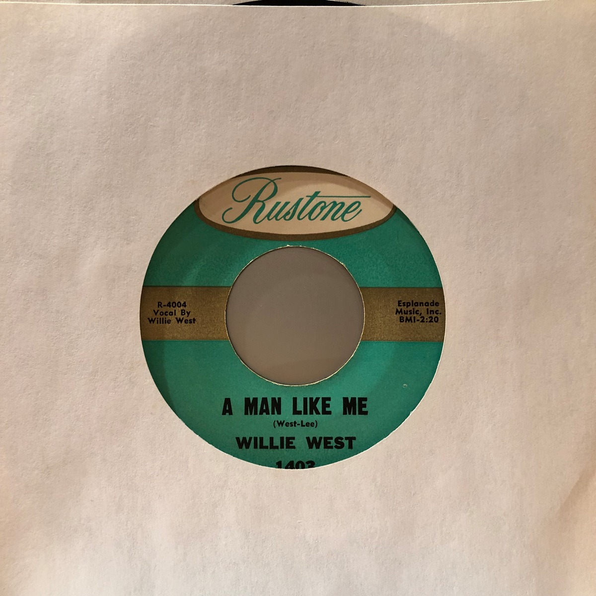【EP】Willie West / A Man Like Me | Downtown Records 45 Branch