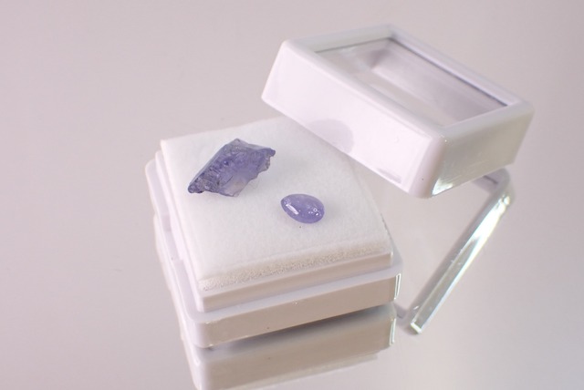【原石セット】タンザナイト　0.50ct/2.59ct　[D3-381]