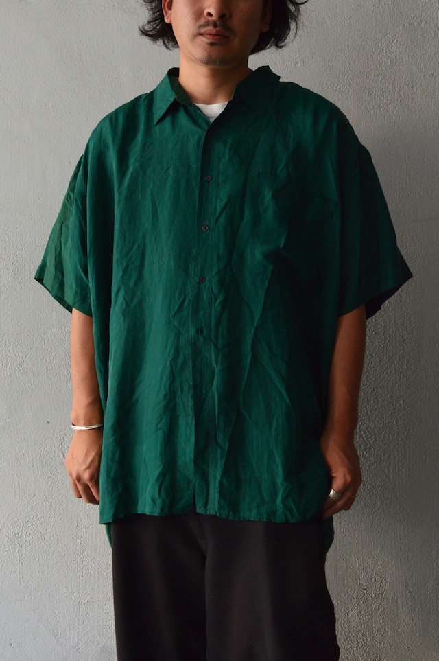 ROBERT STOCK 90's From USA Fade Silk Big Fit Shirt Designers by CHAPS ロバートストック 90s シルクシャツ