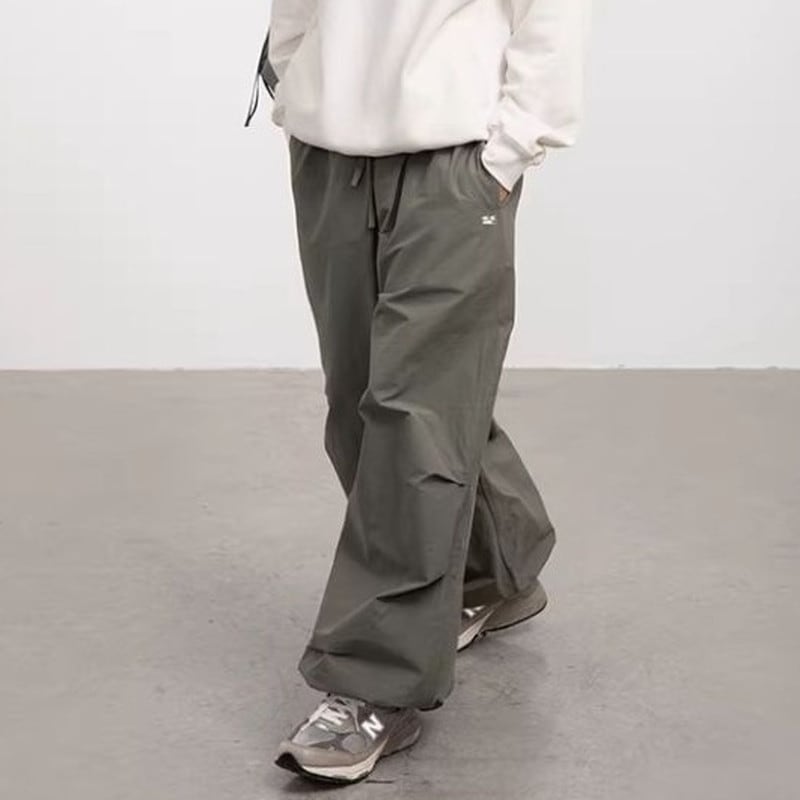 Drawcord Wide Long Pants ◇3color H1097