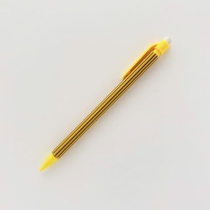 シャープペンシル ストライプ 黄色 / Striped Mechanical Pencil Yellow moLin