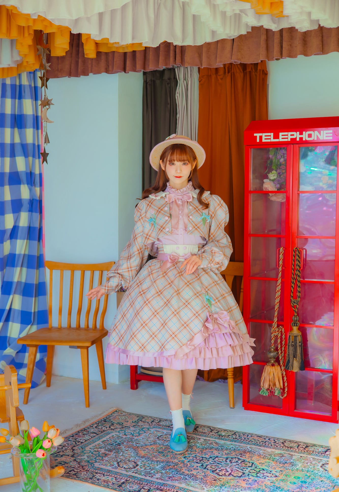 チューリップさん チェックスカート | HoshibakoWorks