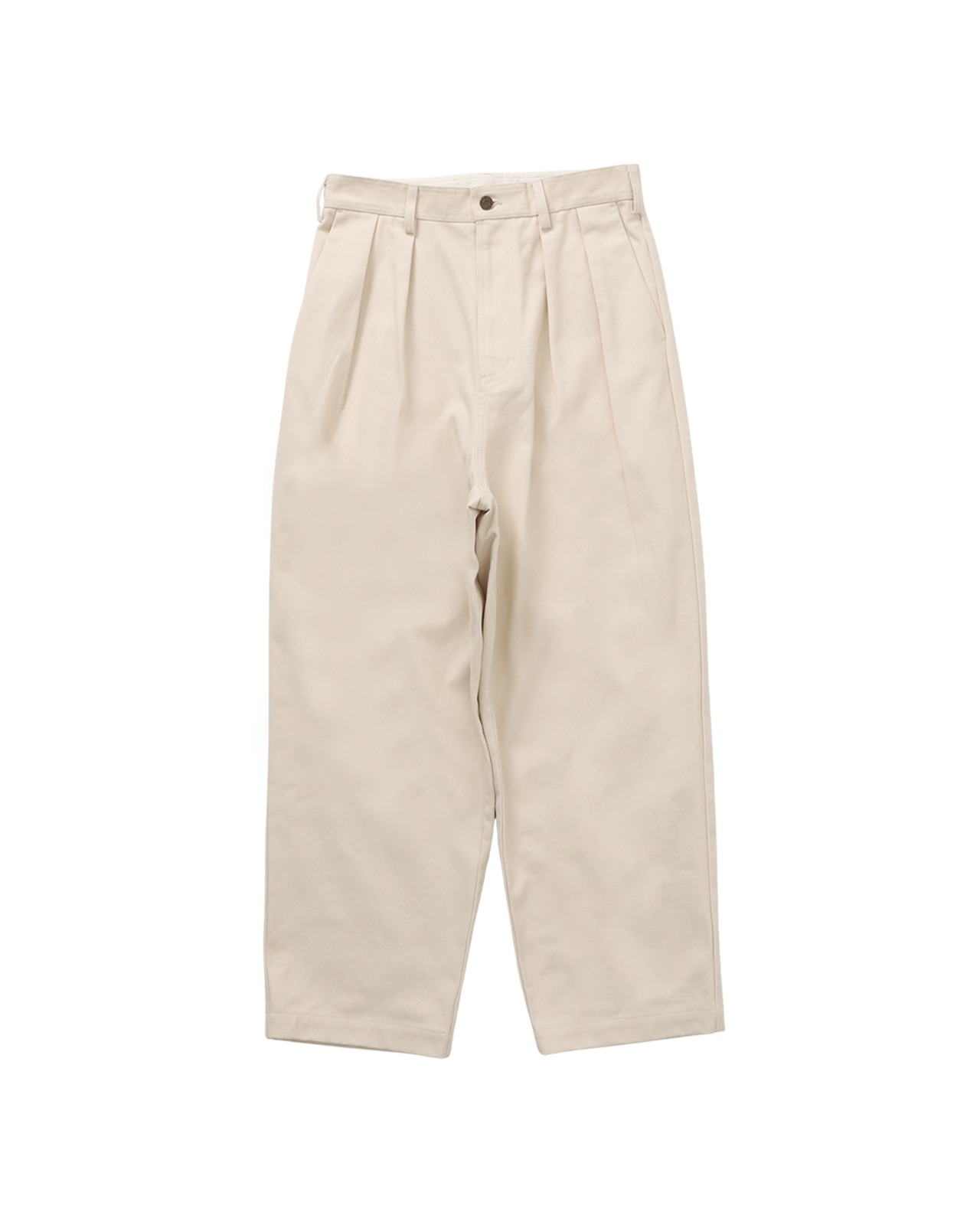 【#Re:room】HEAVY CHINO TWO TUCK  WIDE PANTS［REP305］