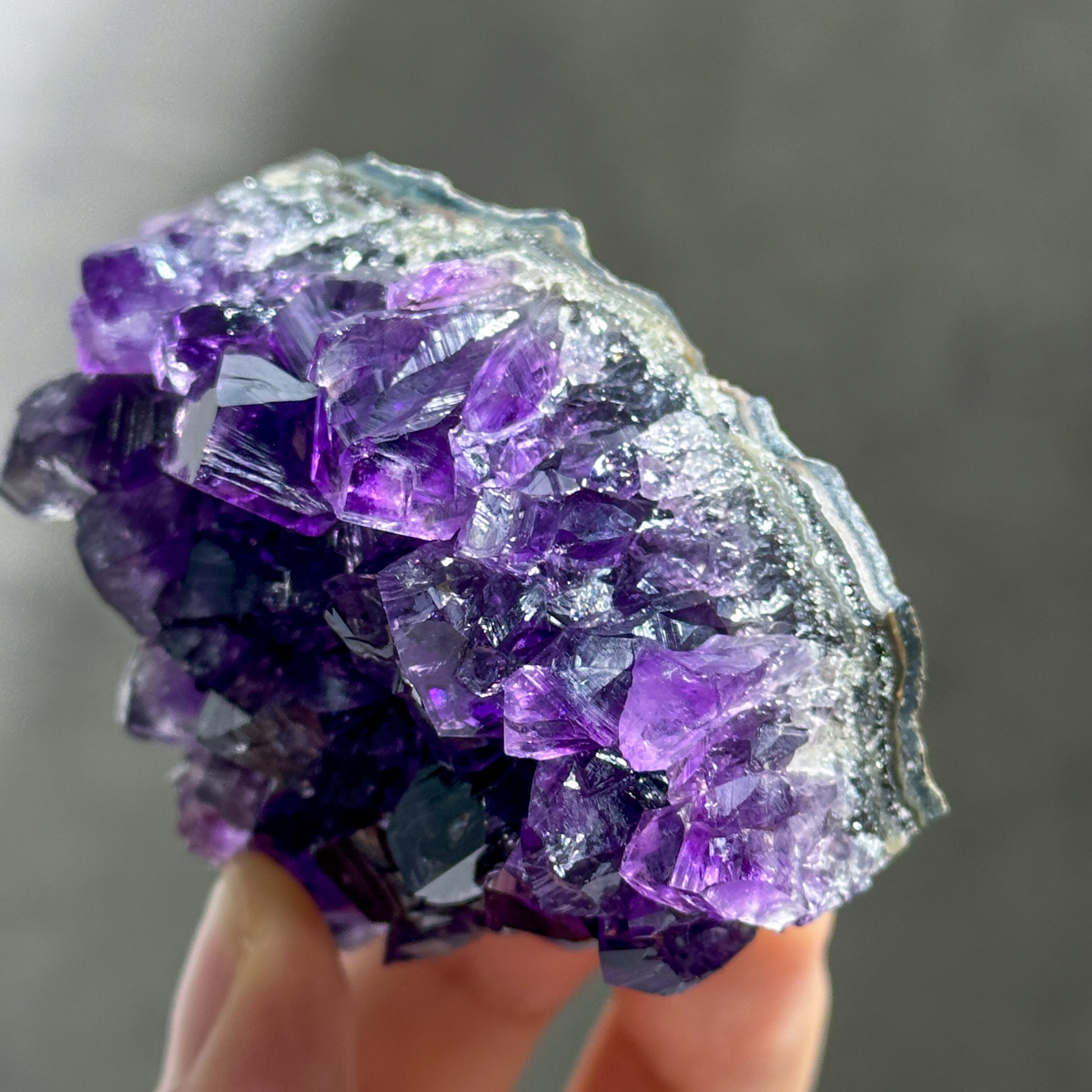 高品質】ファントム◎ウルグアイ産アメジスト 原石61◇ Amethyst