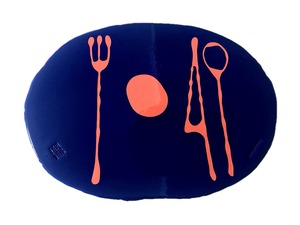 TABLE MATES  Matt Blue Orange  "Fish Design by Gaetano Pesce"  /  CORSI DESIGN