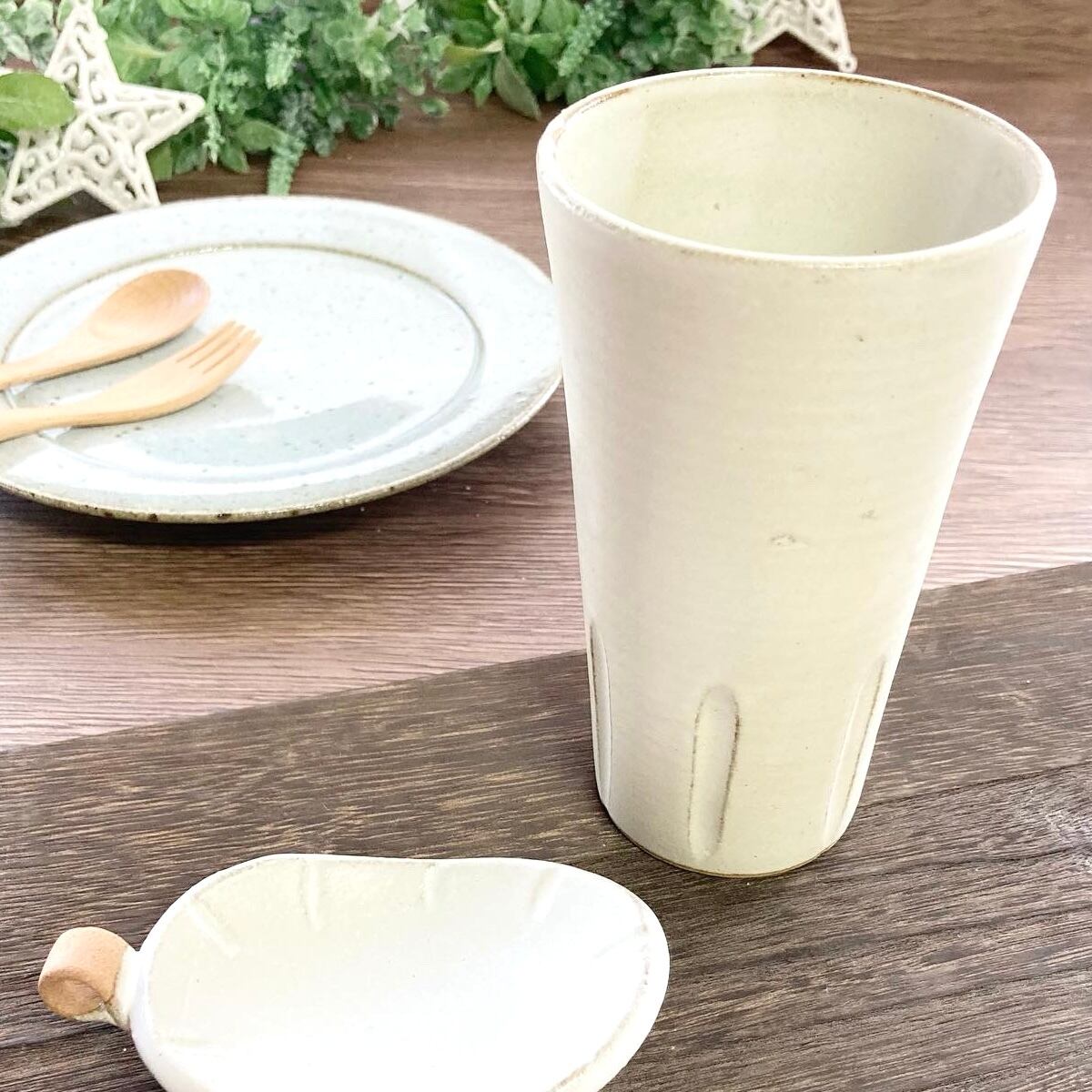 瀬戸焼】タンブラー「窯ぐれ 白マット フリーカップ」国産 日本製