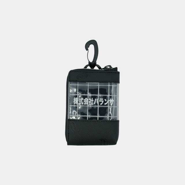 BALANSA × THISWAY vibram module box (black×clear) with white glowing zip