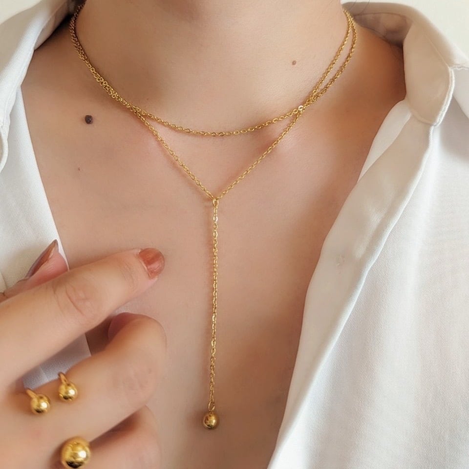 layered necklace silver925 ／ レイヤード ネックレス