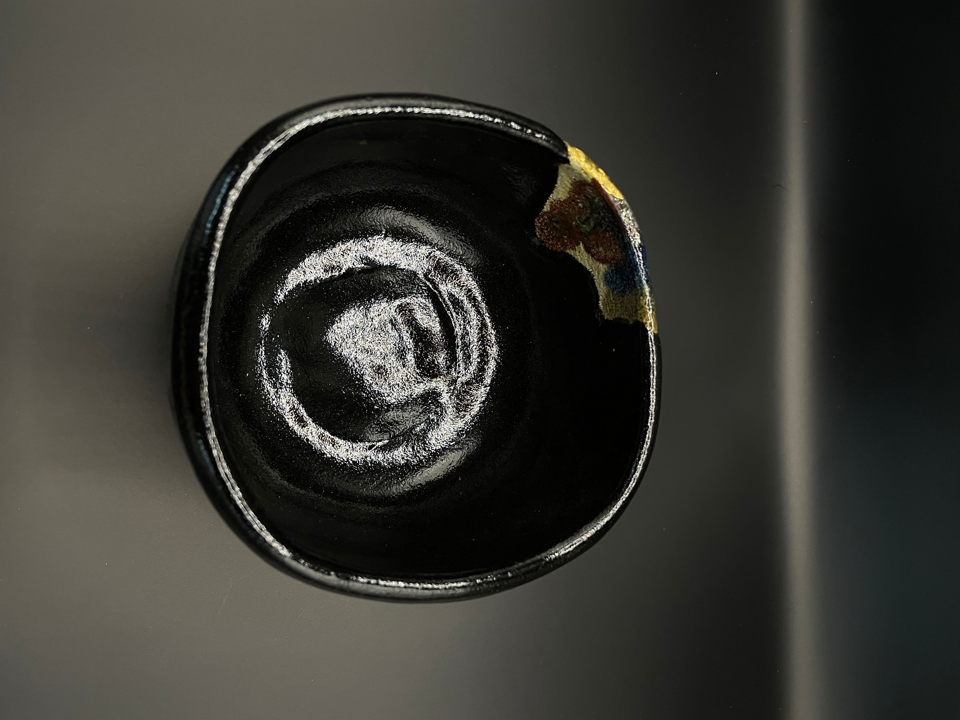 茶道具 茶碗 黒楽 四方 不二ノ絵 紫野焼 佐々木輝夫 帰来窯 虚室 昭楽 窯変黒楽茶盌」佐々木虚室 | takako_market