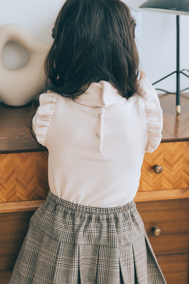 タートルネックトップス<Ivory>