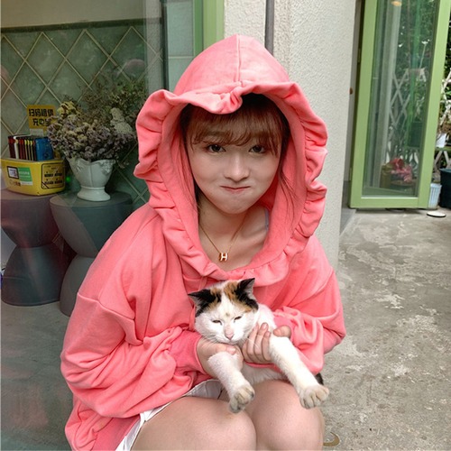 ✞ セーター フードプルオーバー トップス ロング ピンク スウィート ✞ゴスロリ SM ミリ 甘ロリ クラロリ 和ロリ エレガント 黒ロリ 姫ロリ 華ロリ BB-BB72564346872