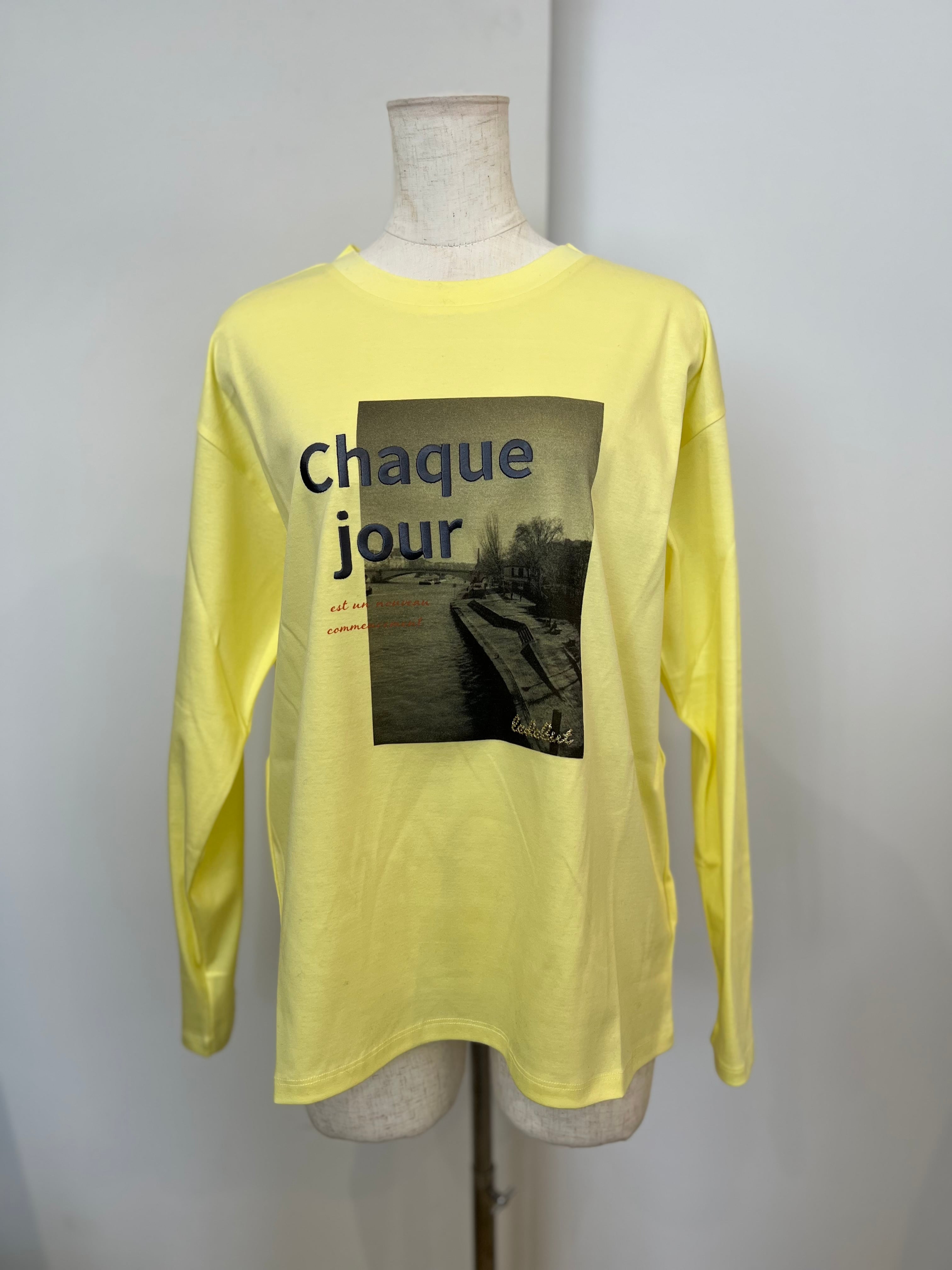 【ESPEYRAC】フォトロゴ刺繍ロンT