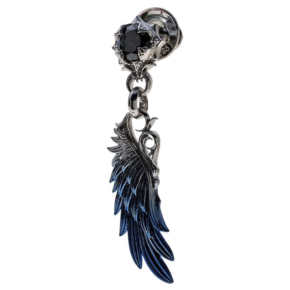 青彩ウイングピアス2 片耳用 AKE0132 Blue-Hued Wing Earrings 2 シルバーアクセサリー Silver jewelry