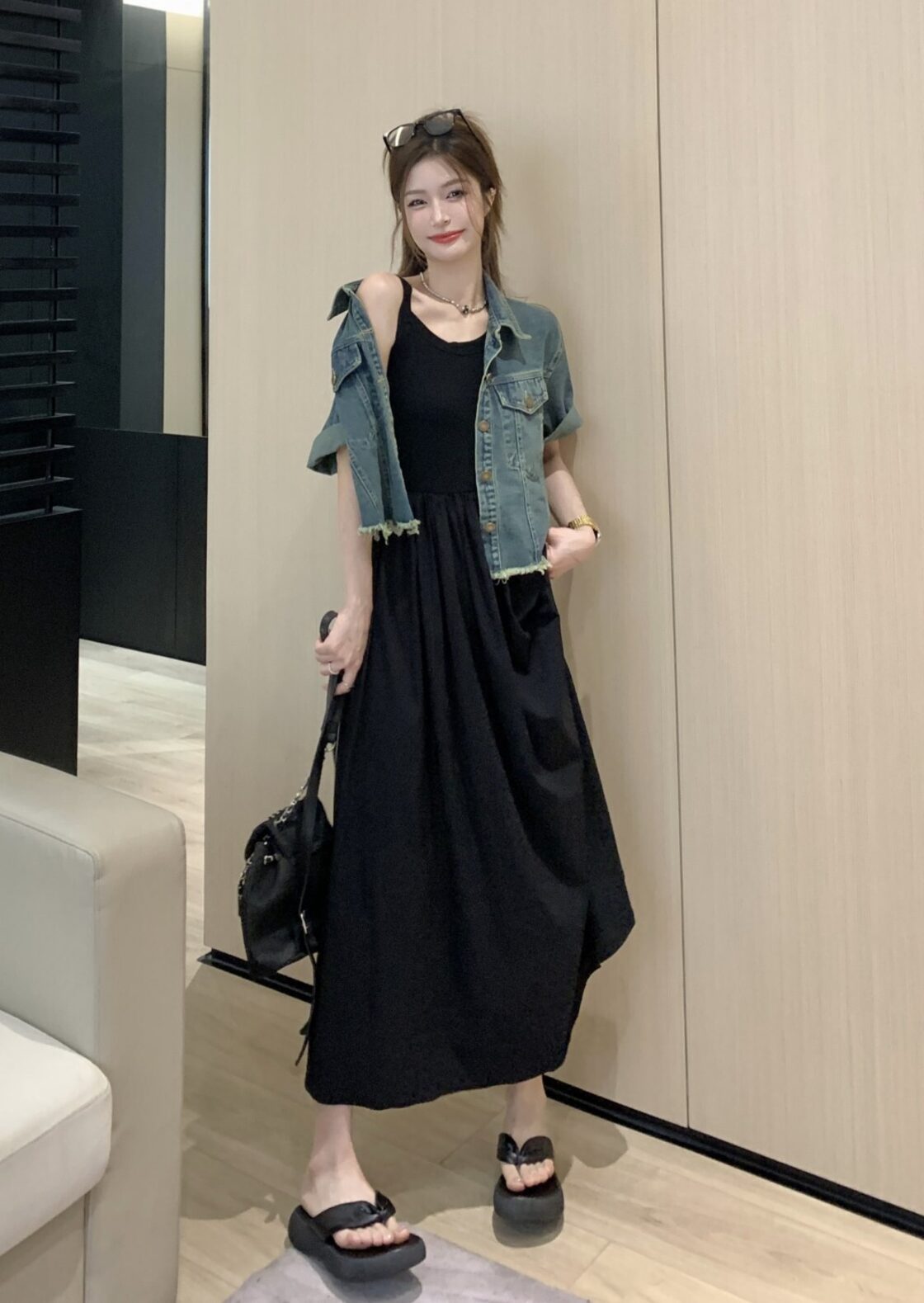 送料無料 個性的 春服 夏服 デニム セットアップ レディース 
