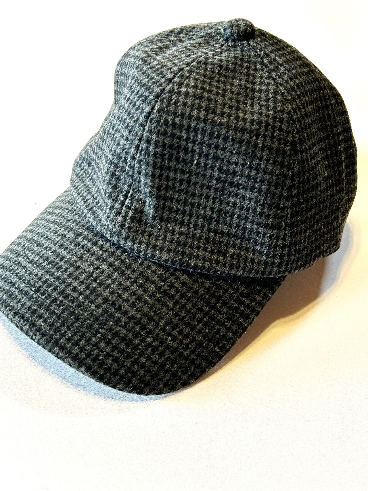 【秋冬】千鳥チェック柄深めキャップ