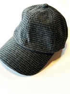 【秋冬】千鳥チェック柄深めキャップ