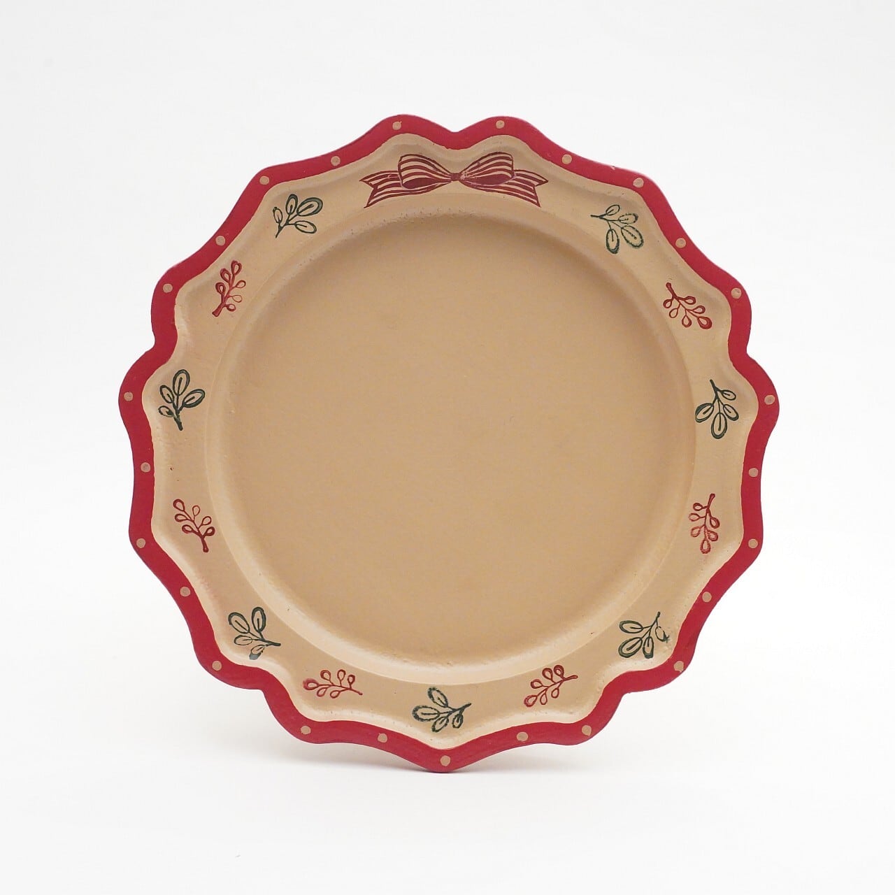 【寺嶋志乃】 漆の縁波皿B