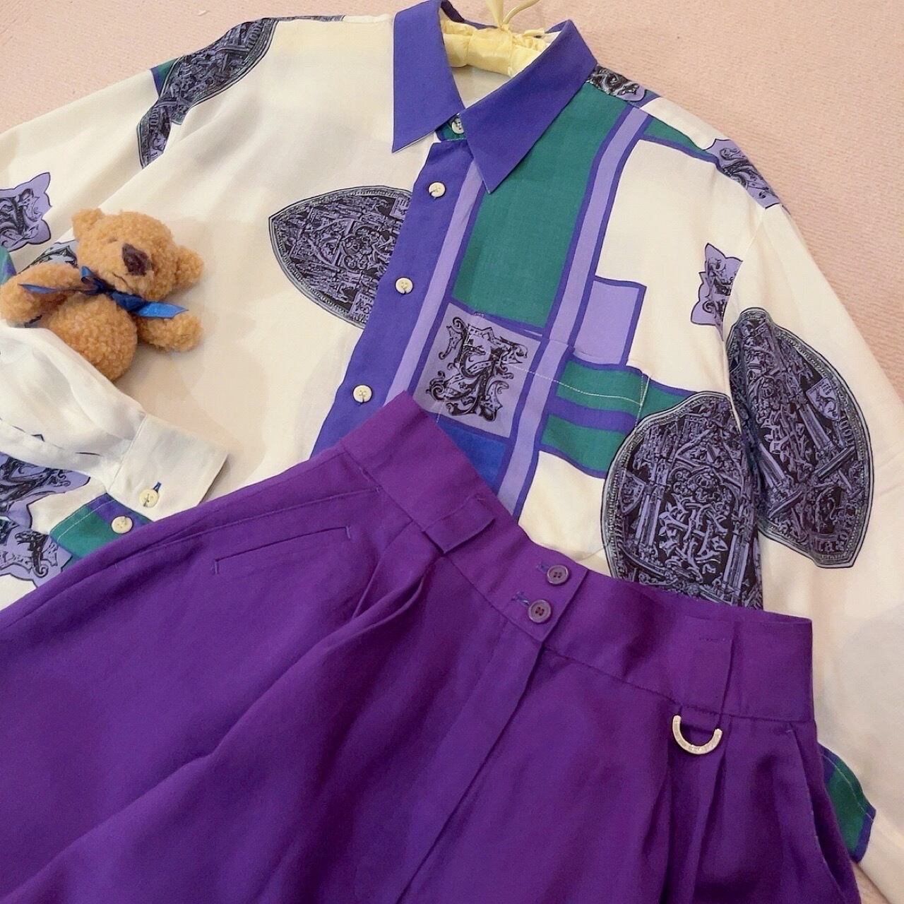 geometric pattern mens shirt