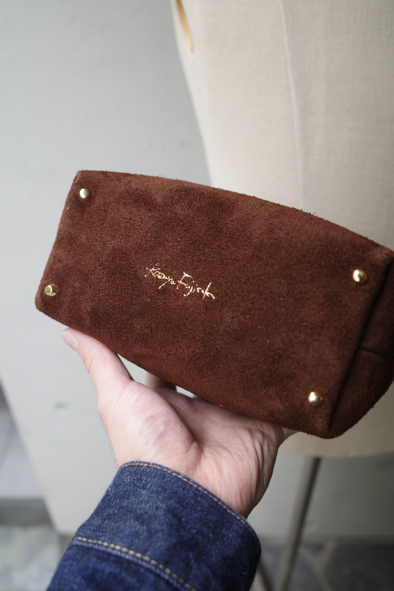 L-Levan suede dark brown