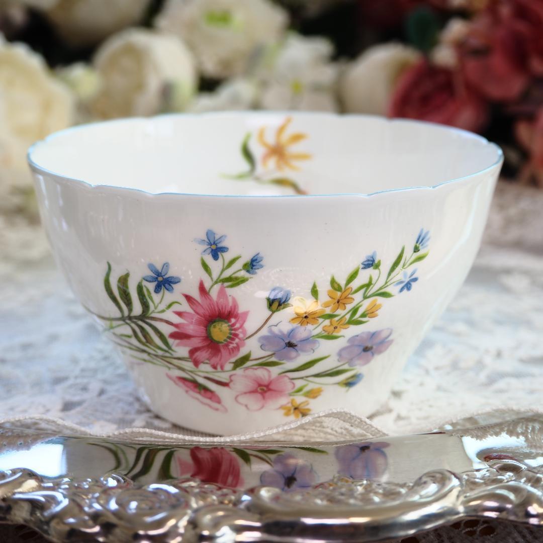 英国アンティーク　シェリー　ワイルマン　シュガーボウル 英国アンティークシェリーワイルマンシュガーボウル