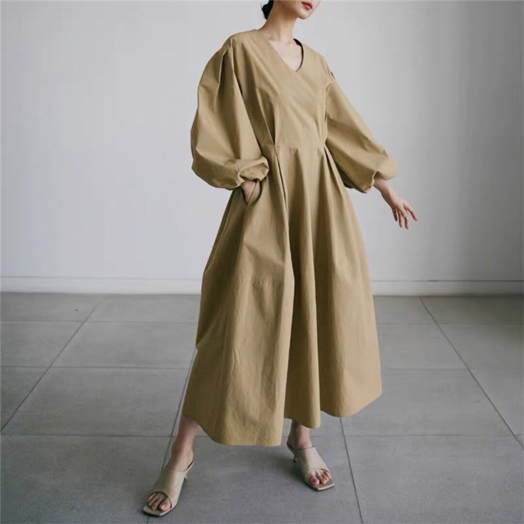 430 ワンピース パフスリーブ 長袖 Scelta 24