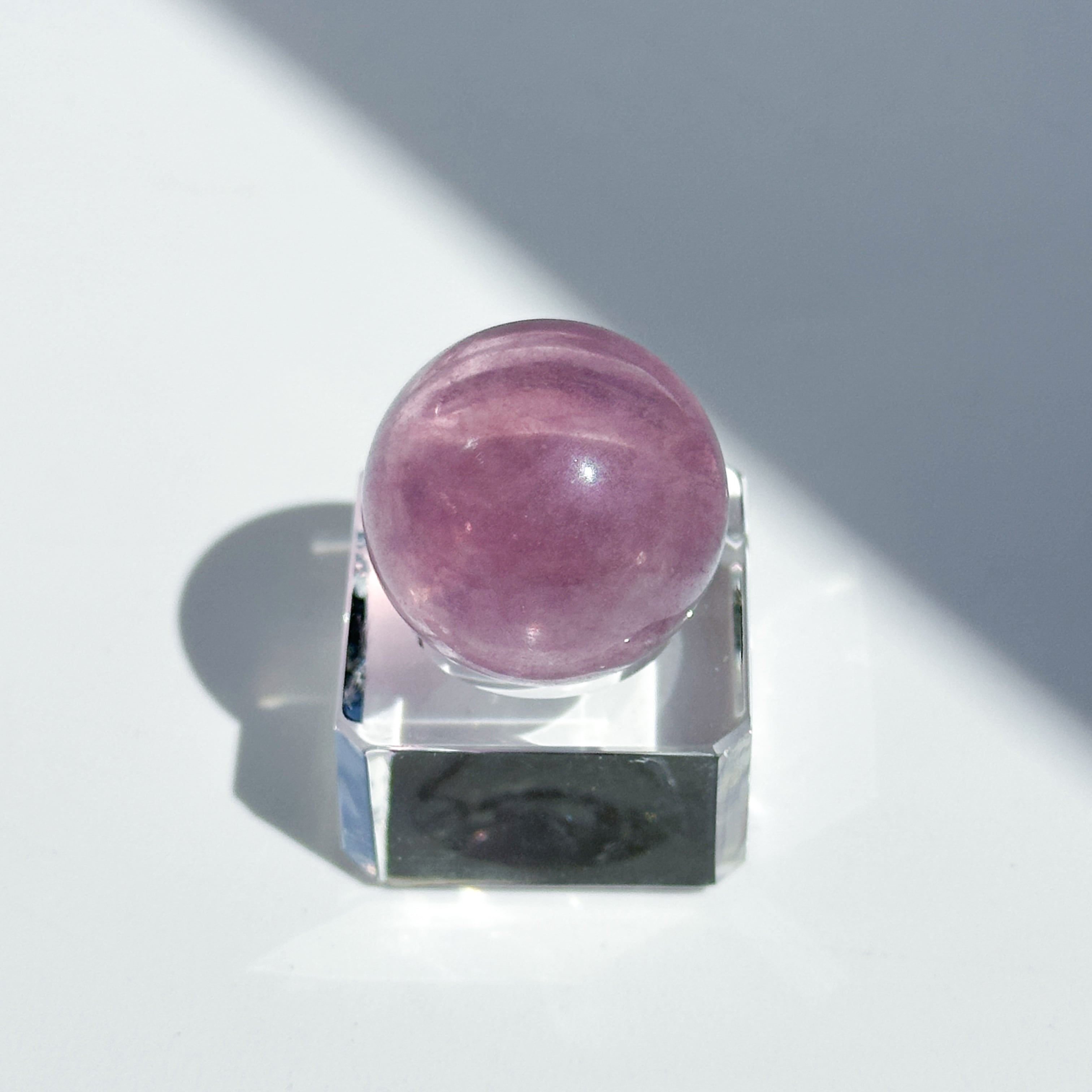 ☆N57 フローライト 虹入り丸玉 スフィア 53mm フローライト丸玉