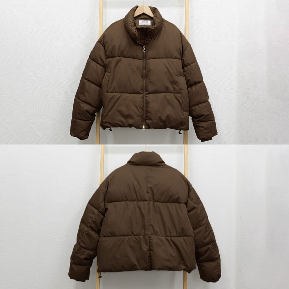 ダウン ジャケット ショート丈 レディース 秋冬 韓国 アウター おしゃれ 大人 カジュアル ブルゾン 防寒 防風 保温 暖かい エコダウン 中綿 大人可愛い 大人女子