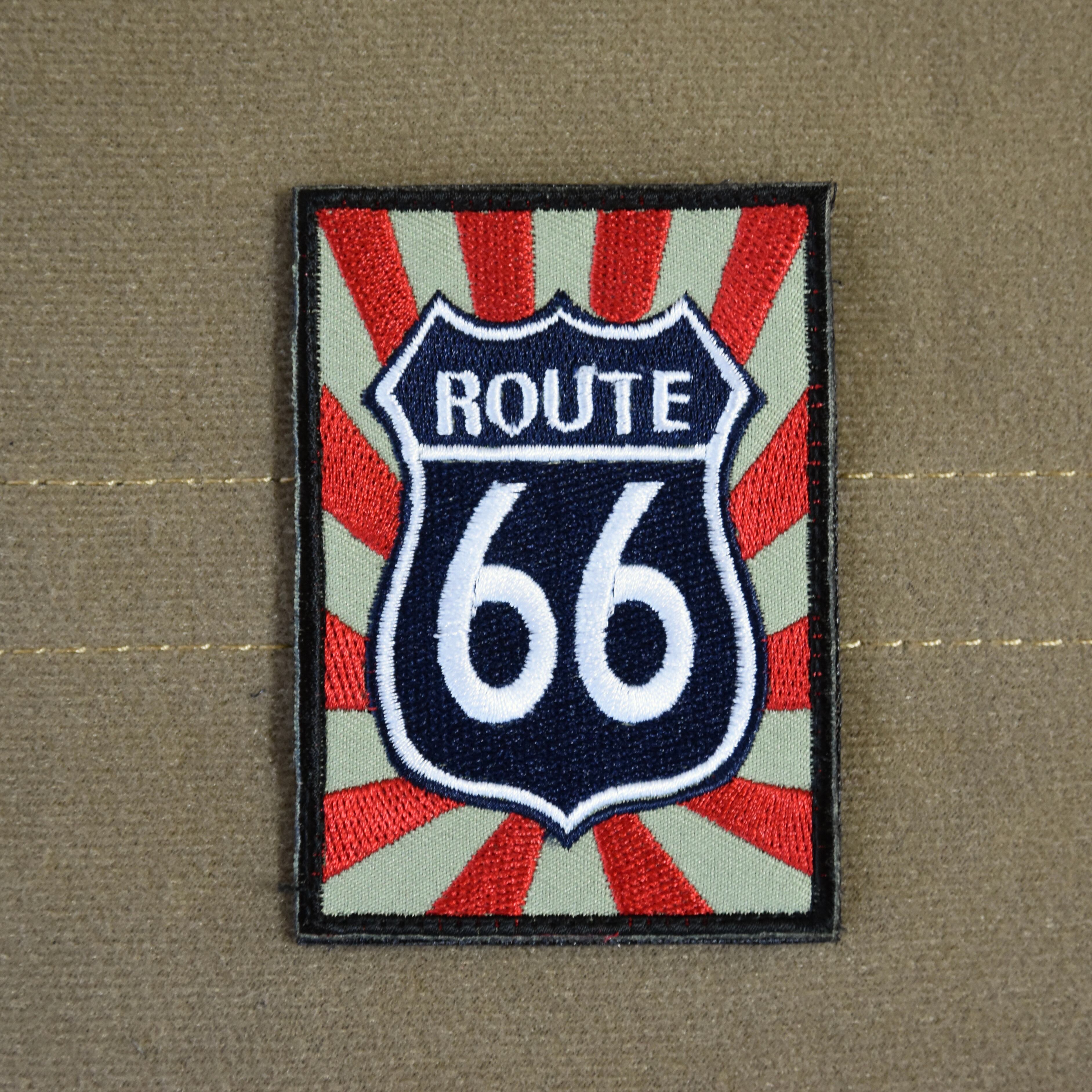 Route 66 カーワッペン Car Patch MOTTAGE アートな車中泊グッズ、カーキャンプ用品の専門店